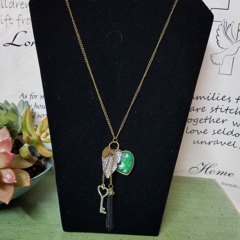 NWT bronze tone Tutti Frutti Charm Necklace